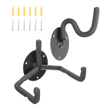 2Ensembles Crochets Métal Noir Pour Guitare Et Ukulélé