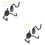 2 Sets Guitar Wall Hanger Mount For Bass Ukulele 6