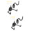 2 Sets Guitar Wall Hanger Mount For Bass Ukulele 7