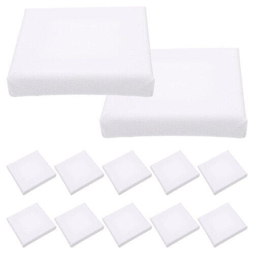 24 Pcs Mini Oil Painting Frames Square Blank Boards 1