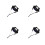 4Pcs Hard Hat Suspension Insert Quick Release Breathable Plastic Liner 8