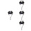 4Pcs Hard Hat Suspension Insert Quick Release Breathable Plastic Liner 4