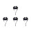 4Pcs Hard Hat Suspension Insert Quick Release Breathable Plastic Liner 5