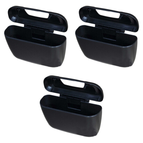 3Pcs Universal Portable Mini Car Trash Can Premium Quality 2
