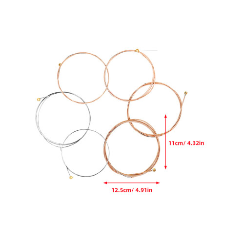 30 Pcs Metal Folk Guitar Strings Replacement Accessories 1