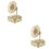 2Pcs Diy Wooden Musical Box Kit For Phonograph Craft 8