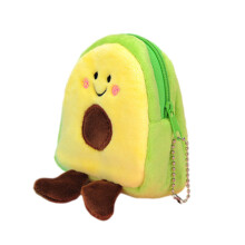 4 Pcs Lovely Avocado Cloth Coin Purses Mini Lipstick Holder