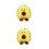 4 Pcs Lovely Avocado Cloth Coin Purses Mini Lipstick Holder 6