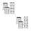 100 Pcs Aluminum Crimping Loop Sleeve Double Barrel For 3/16 Wire Rope 8