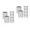 100 Pcs Aluminum Crimping Loop Sleeve Double Barrel For 3/16 Wire Rope 6
