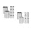 100 Pcs Aluminum Crimping Loop Sleeve Double Barrel For 3/16 Wire Rope 10