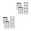 100 Pcs Aluminum Crimping Loop Sleeve Double Barrel For 3/16 Wire Rope 7