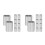 100 Pcs Aluminum Crimping Loop Sleeve Double Barrel For 3/16 Wire Rope 4