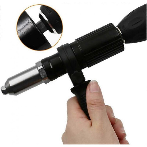 Electric Rivet Gun Adapter, Professional Rivet Gun Adapter Kit, for Cordless Drill Electrical Nut Riveting Riveter Insert Tool 1