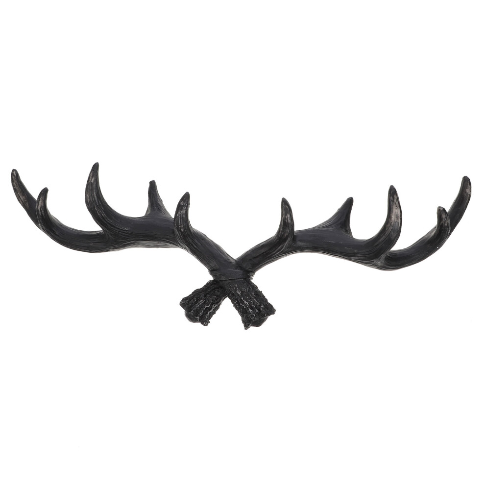 2Pcs Resin Vintage Wall Hook Rack Dark Brown Large-image-OPC-PKWQWWW-NEW