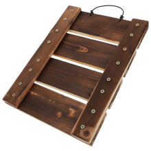2Pcs Rustic Wood Wall Planters Brown Hanging Indoor Plant Display