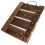 2Pcs Rustic Wood Wall Planters Brown Hanging Indoor Plant Display 1