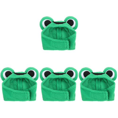 4Pcs Hamster Hat Frog-Shaped Party Decor For Small Pets 1