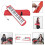3Pcs 37 Piano Keys Melodica With Case For Beginners (Red) 6