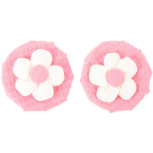 8 Pcs Round Knob Covers For Drawer Door Flower Protectors