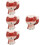 4Pcs Ceramic Egg Rack Desktop Cartoon Easter Holder Display 9