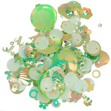 6 Packs Colorful Profiled Sequins Diy Jewelry Craft Set Green 10g Each