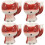 4Pcs Ceramic Egg Rack Desktop Cartoon Easter Holder Display 7