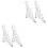 2 Pairs Clear Acrylic Wall Mounted Record Shelf For Cd Collection 5