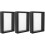 3Pcs Glass Display Frame With Wooden Frame Double Sided 6