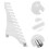 2 Pairs Clear Acrylic Wall Mounted Record Shelf For Cd Collection 10