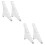 2 Pairs Clear Acrylic Wall Mounted Record Shelf For Cd Collection 8