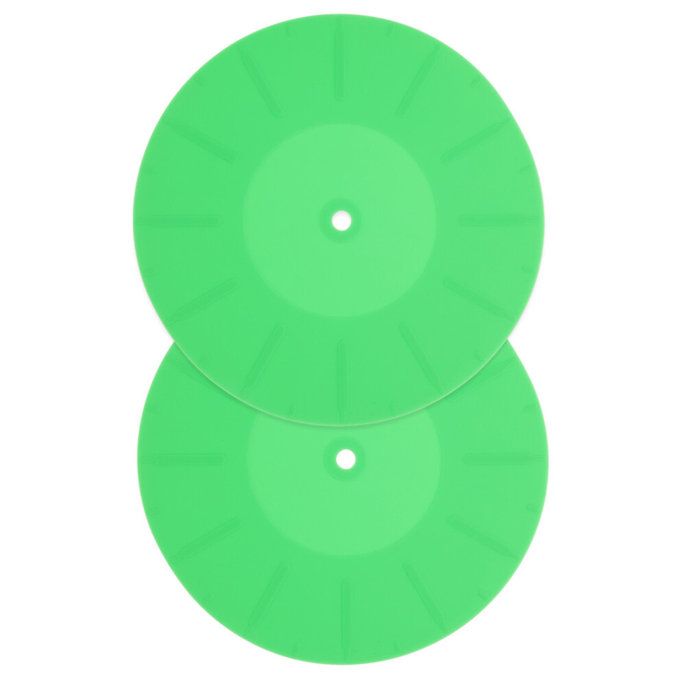 4 Pcs Vinyl Recorder Silicone Mats For Turntable Slipmats 031043022674