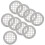 150 Pcs Soffit Vent Cover Round Bathroom Cabinet Accessory 1