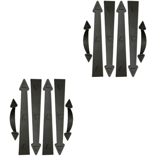 2 Sets Magnetic Decorative Garage Door Handles Black 2