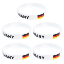 15 Pcs Country Flag Silicone Wristband For Sports Game Football Germany