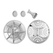 2 Sets Resonator Cones Soundhole Screens Tailpiece For Guitar Bass