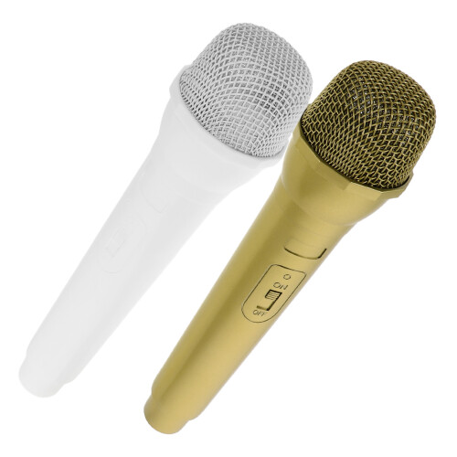 8 Pcs Plastic Fake Microphone Handheld For Singing Role Play 1