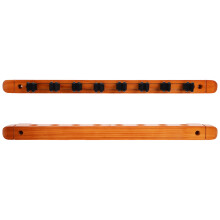 3 Sets Wall Mounted Wooden Pool Cue Rack Holder For 8 Cues