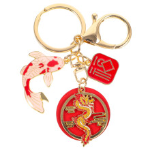 2Stück Drachenjahr Schlüsselanhänger Neujahrs Rucksack Anhänger