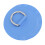 4PCS Blue PVC D Ring Patch, 10cm, Strong Stainless Steel Pad 13