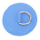 4PCS Blue PVC D Ring Patch, 10cm, Strong Stainless Steel Pad 12