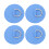 4PCS Blue PVC D Ring Patch, 10cm, Strong Stainless Steel Pad 15