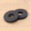 2Pcs Electric Guitar Black Strap Locks Silicone Non-Slip Rubber 5