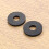 2Pcs Electric Guitar Black Strap Locks Silicone Non-Slip Rubber 6