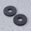 2Pcs Electric Guitar Black Strap Locks Silicone Non-Slip Rubber 10