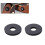 2Pcs Electric Guitar Black Strap Locks Silicone Non-Slip Rubber 2