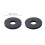 2Pcs Electric Guitar Black Strap Locks Silicone Non-Slip Rubber 3