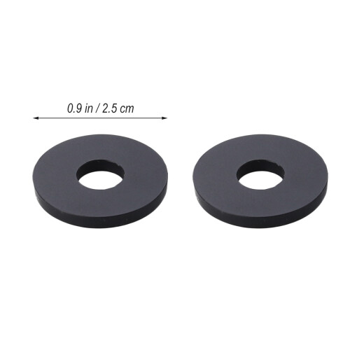 2Pcs Electric Guitar Black Strap Locks Silicone Non-Slip Rubber 2