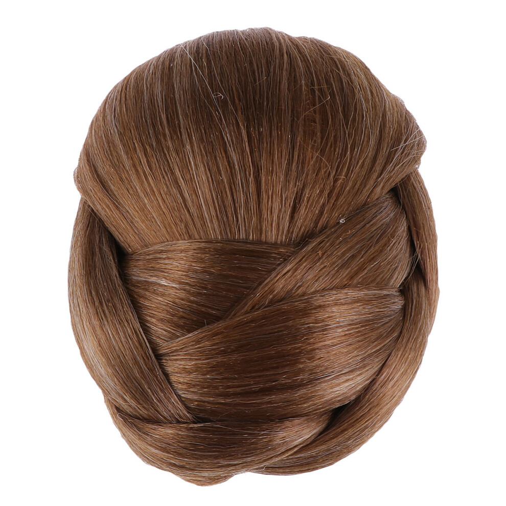 Inoomp Unisex Golden Hair Donut Extension Hair Bun Chignon Perfect For Parties