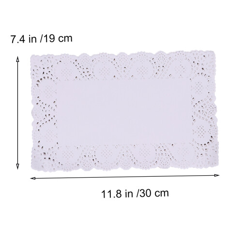 140 Pcs Disposable White Lace Paper Doilies For Cake Box Liners 1